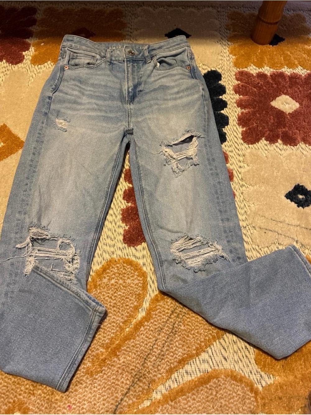Light Blue Distressed Women’s Jeans